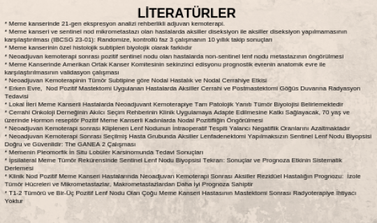 LİTERATÜRLER