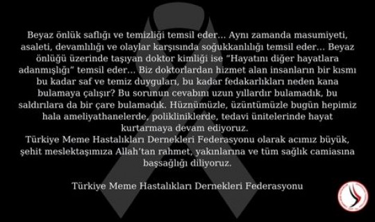 TÜRKİYE MEME Hastalıkları DERNEKLERİ FEDERASYONU