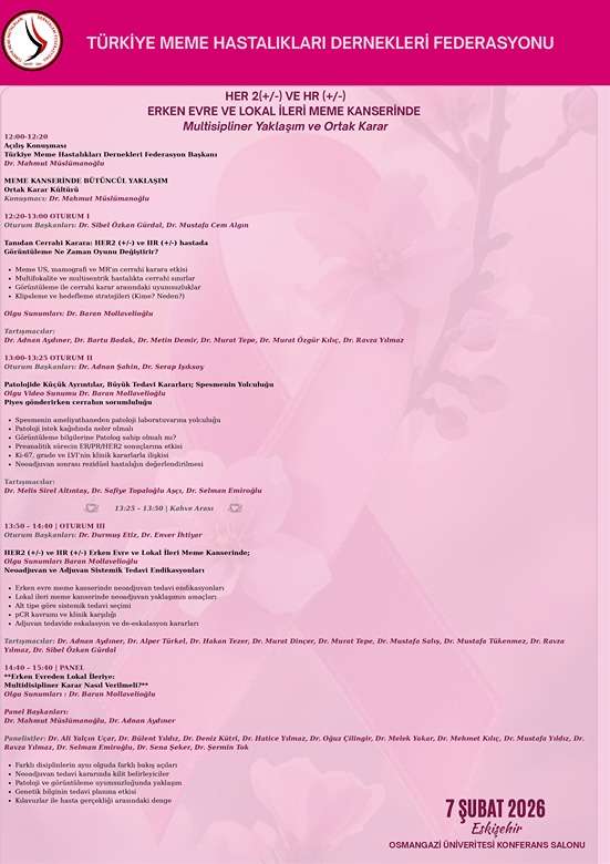 HER 2(+/-) ve HR (+/-) Erken Evre ve Lokal İleri Meme Kanserinde Multidisipliner