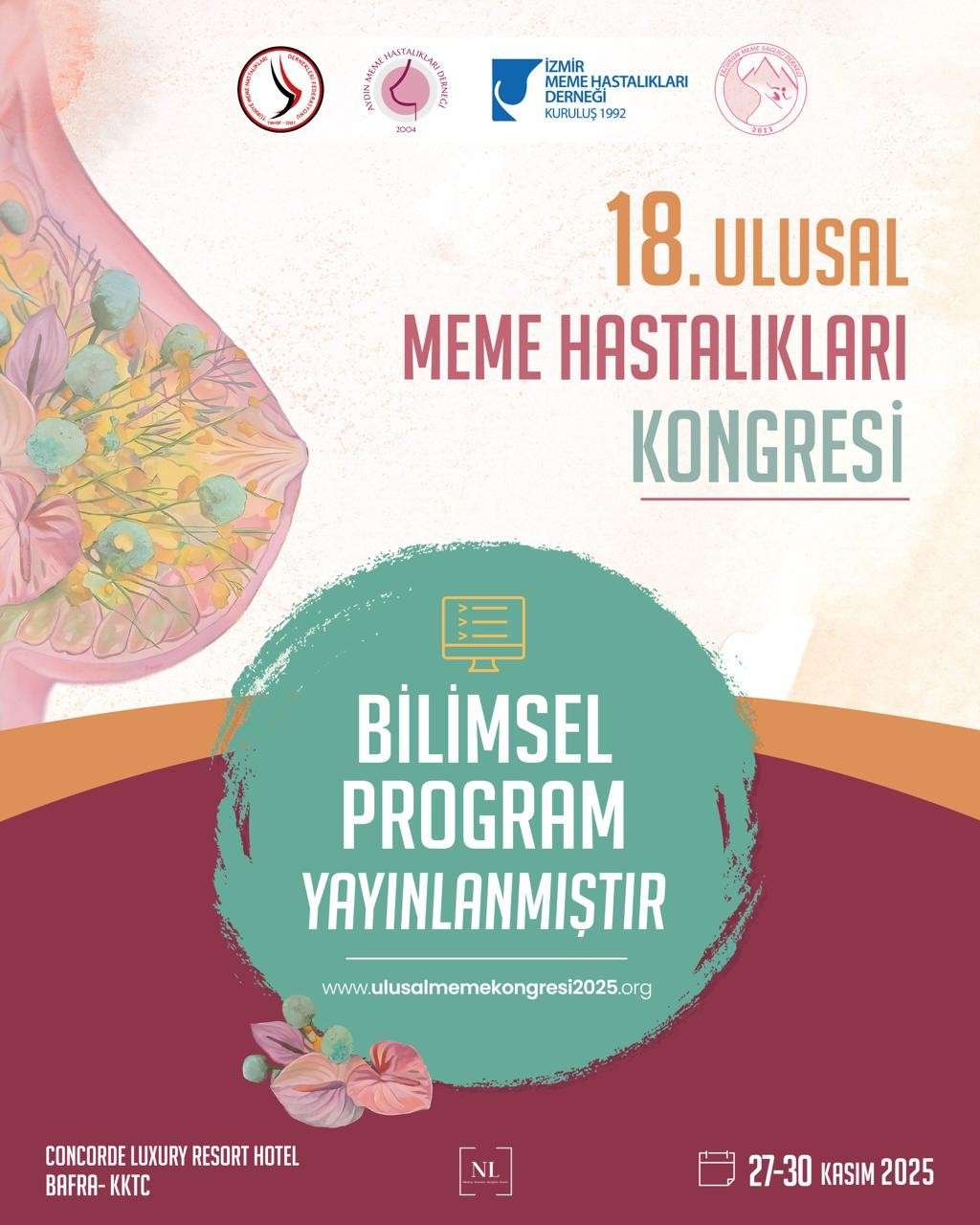 18. Ulusal Meme Hastalıkları Kongresi - Bilimsel Program Yayınlanmıştır